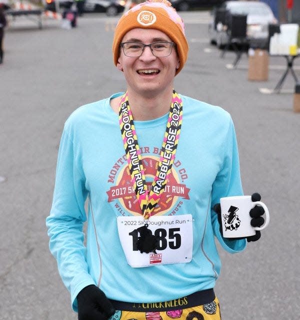 Sam Fowler, winner of last year's Montclair Doughnut Run.