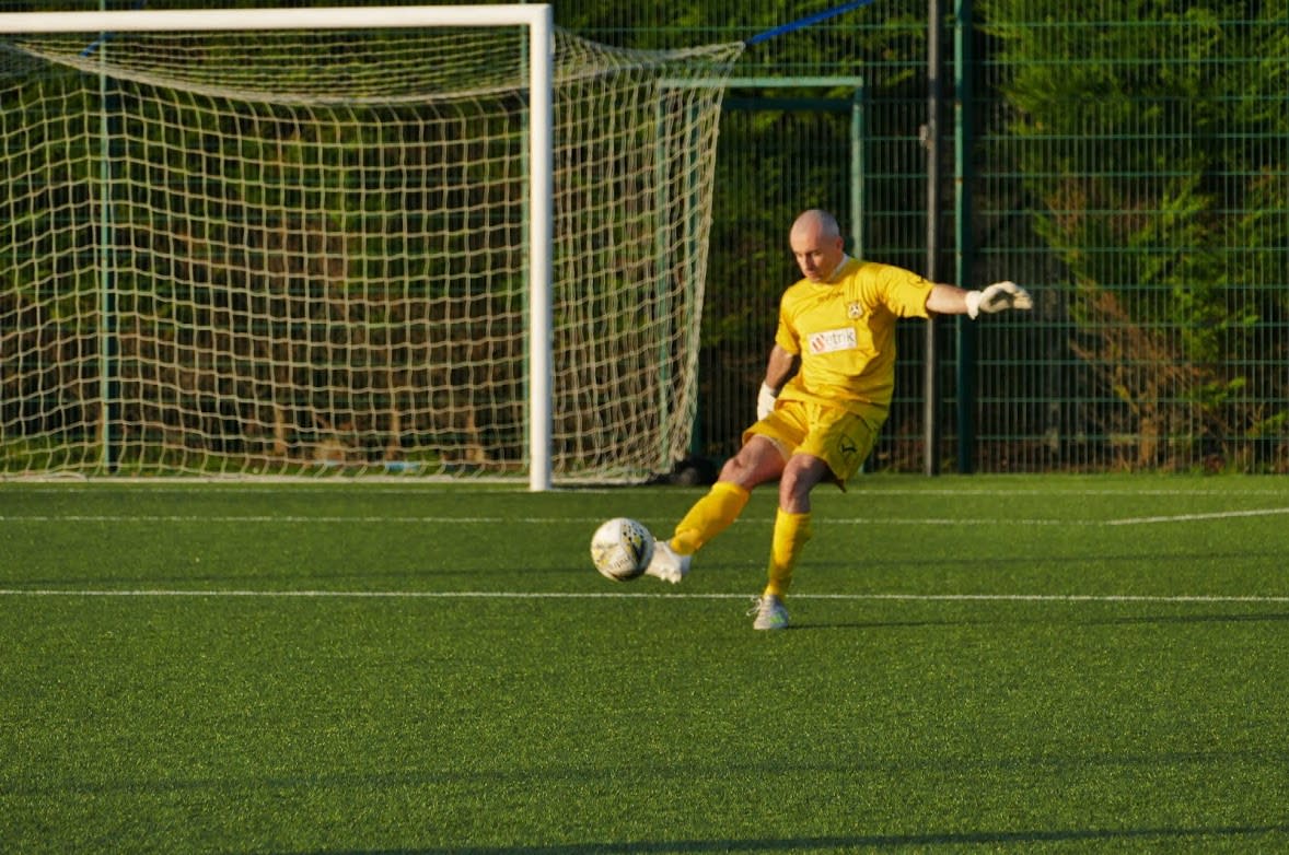 Mr McCulloch missed the end of last season with West of Scotland League side Threave Rovers while he was helping Halo demine in Ukraine (FCDO/PA)