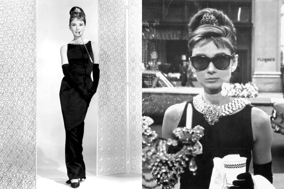 Quizá el look más icónico de Audrey Hepburn sea este de 'Desayuno con diamantes' (1961). La actriz dio vida a Holly Golightly, que pasó a la historia gracias al vestido negro que Hubert de Givenchy realizó a medida para ella. (Foto: Paramount Pictures / Getty Images)