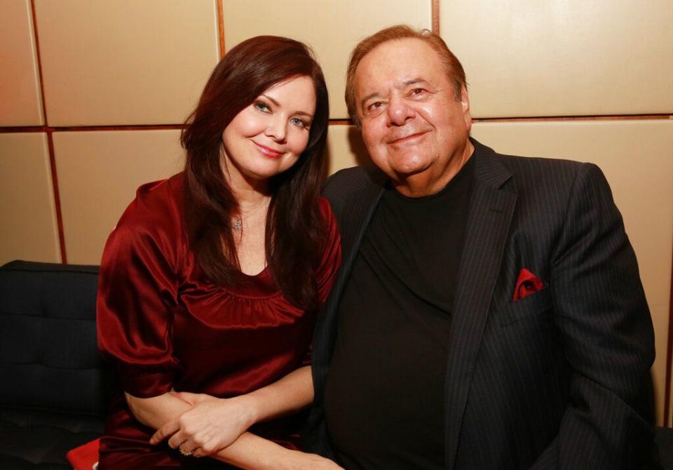 Paul Sorvino, right, and guest attend The 35 Most Powerful People in Media hosted by The Hollywood Reporter at The Four Seasons Restaurant on Wednesday, April 8, 2015, in New York. (Photo by Amy Sussman/Invision for The Hollywood Reporter/AP Images)