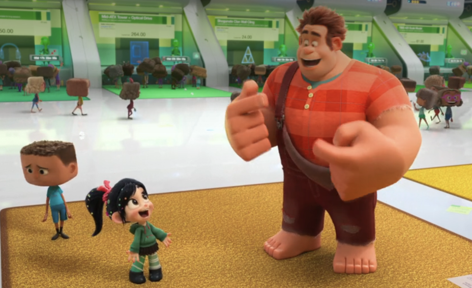 Screenshot from "Ralph Breaks the Internet"