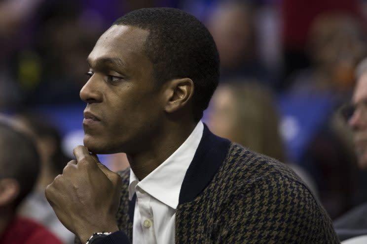 Rajon Rondo's injury will relegate him to the bench indefinitely. (AP)