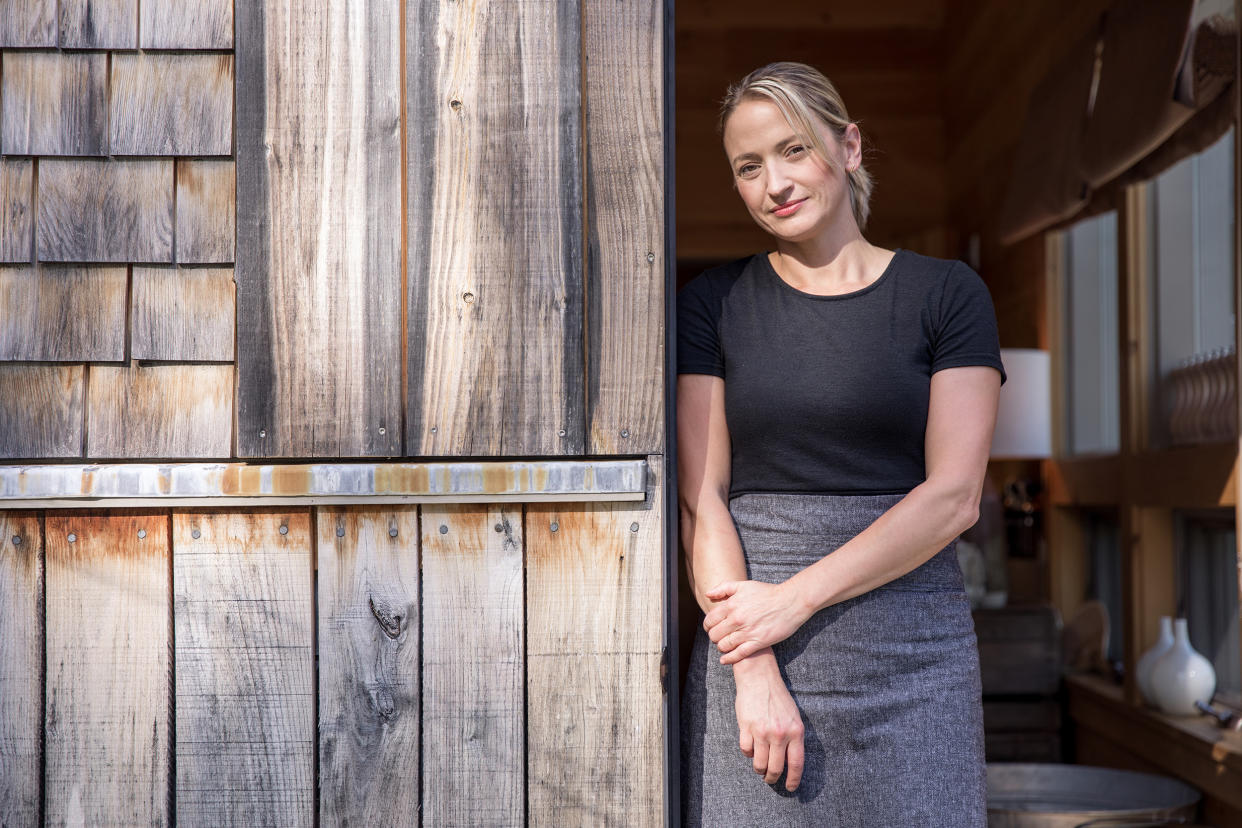 Portrait of chef Erin French, as seen on 