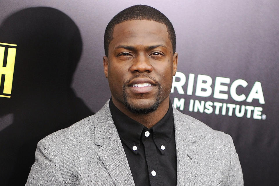 Kevin Hart challenged his fellow stars to donate. Copyright: [Rex]