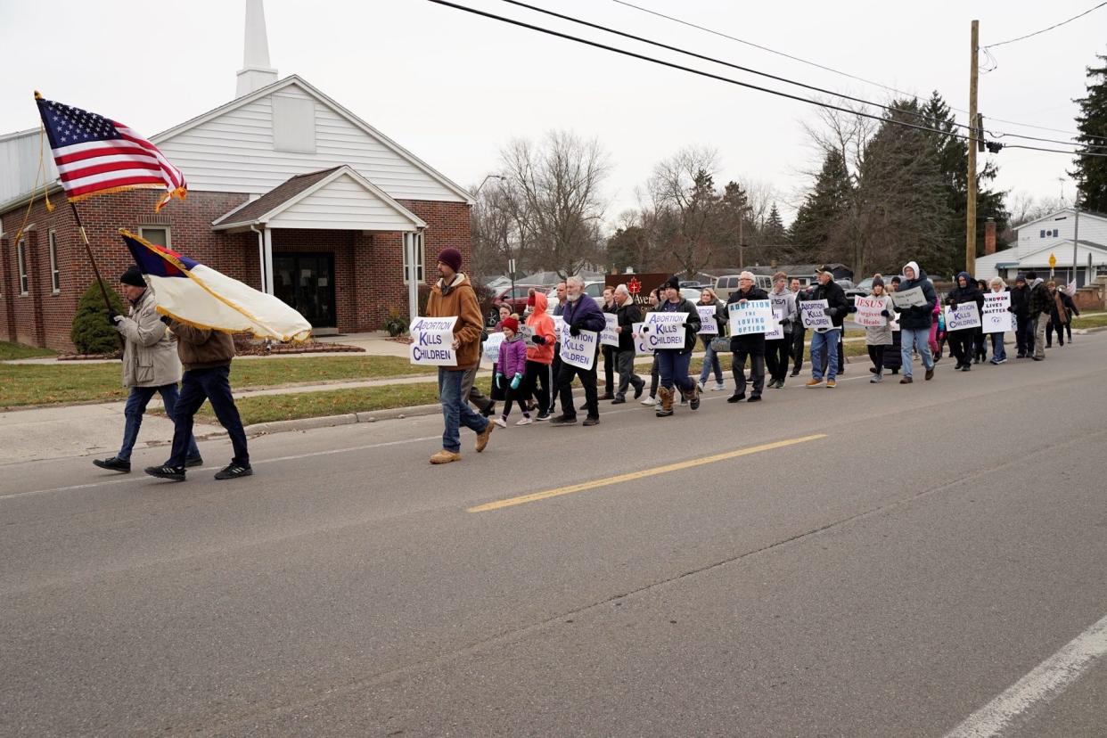 Right to Life of Lenawee County had its annual Hope Service and March for Life Monday, Jan. 16, 2023, in Adrian. The service took place at Maple Avenue Bible Church, and the march moved from the church to the grounds of the old Lenawee County Courthouse.