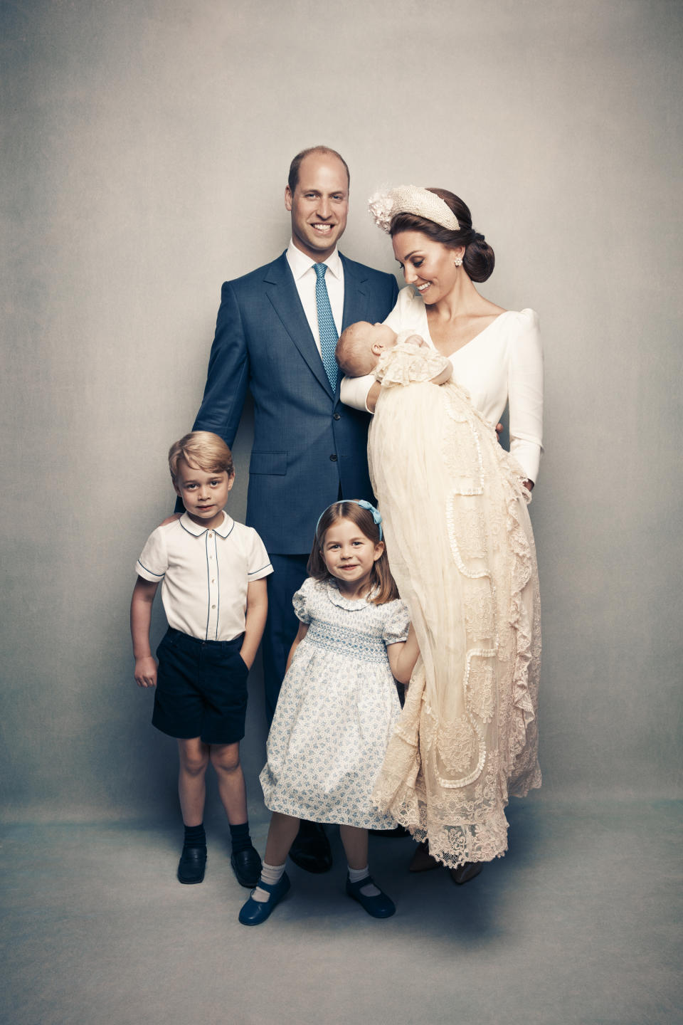 The first official family portrait of the Cambridges since Prince Louis was born. Source: Getty