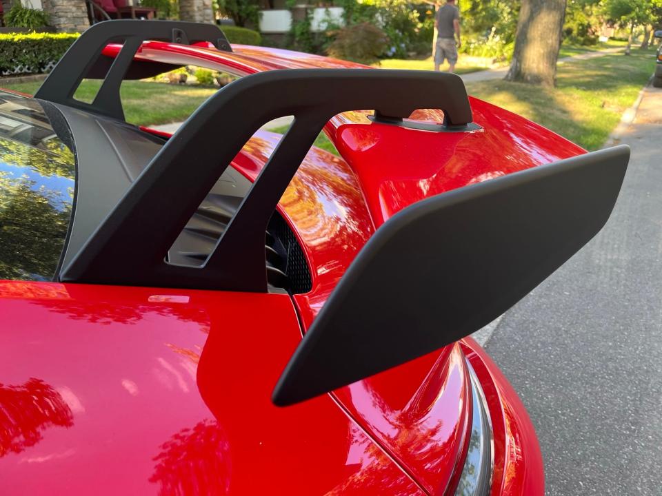 2022 Porsche 911 GT3's manually adjustable rear wing