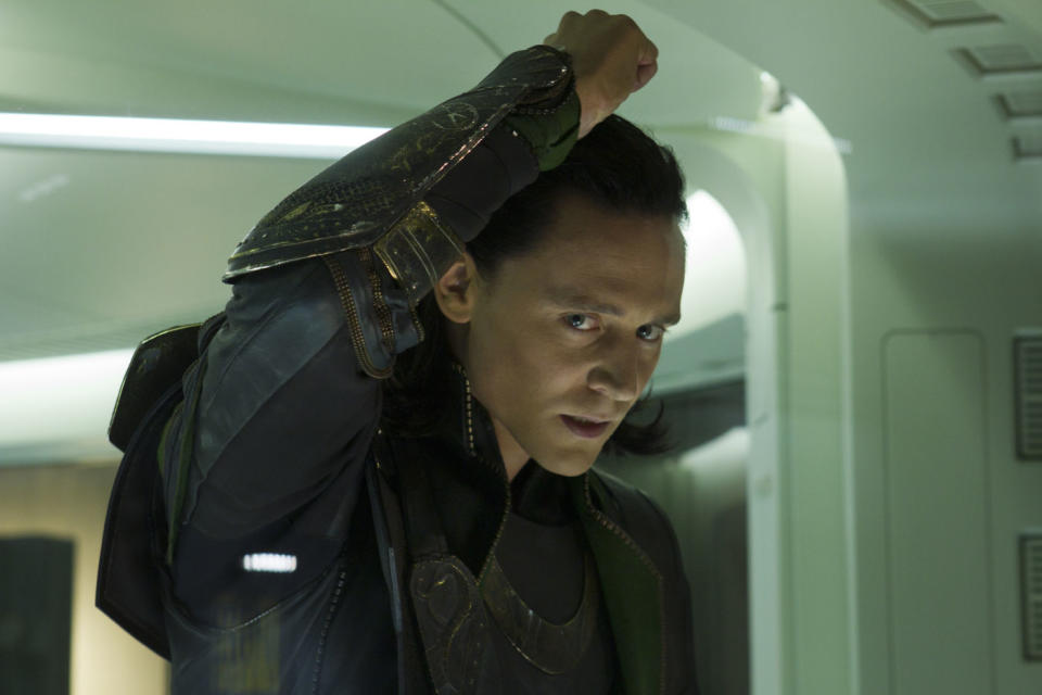 Tom Hiddleston as Loki in 2012's Avengers Assemble. (Disney/Marvel Studios)