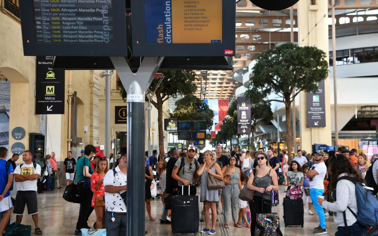 File photo of Marseille train station - AFP