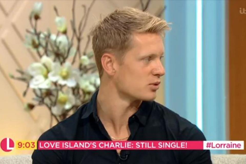 Single: Love Island's Charlie left the villa last week (ITV)