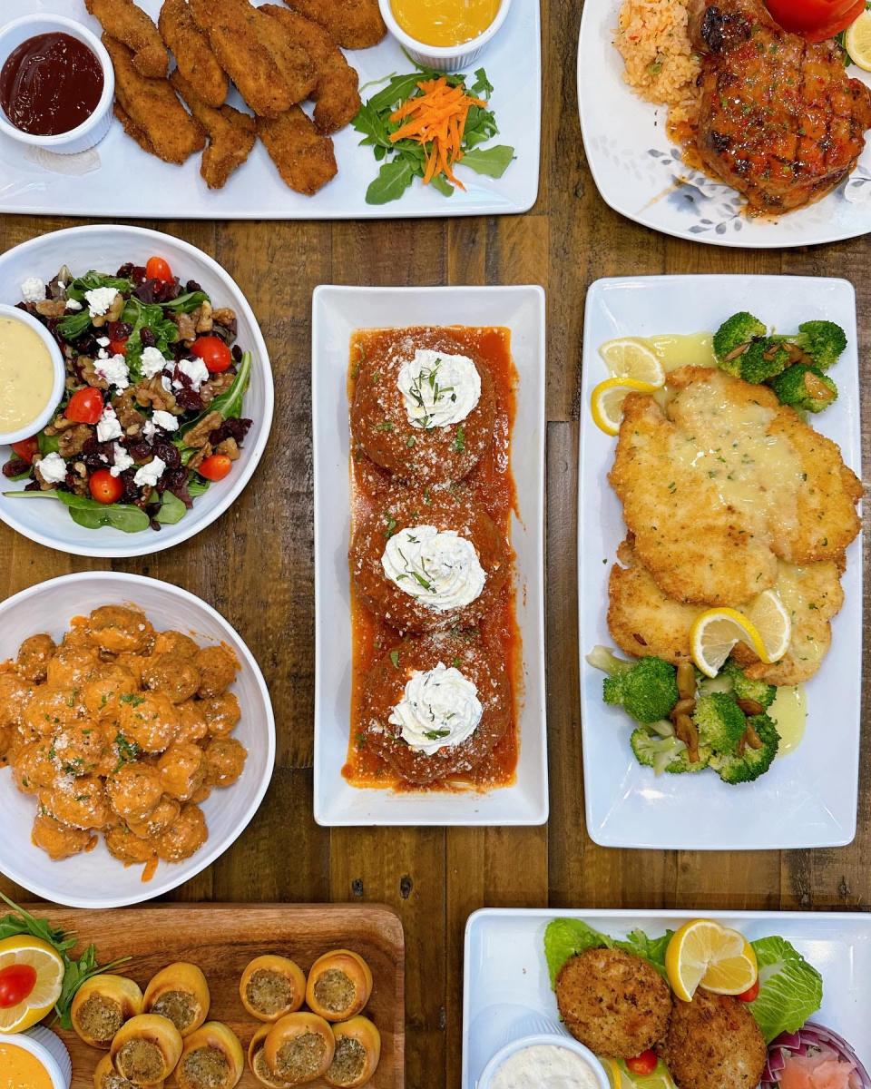 B & M Market serves many different types of catered dishes for the holidays.