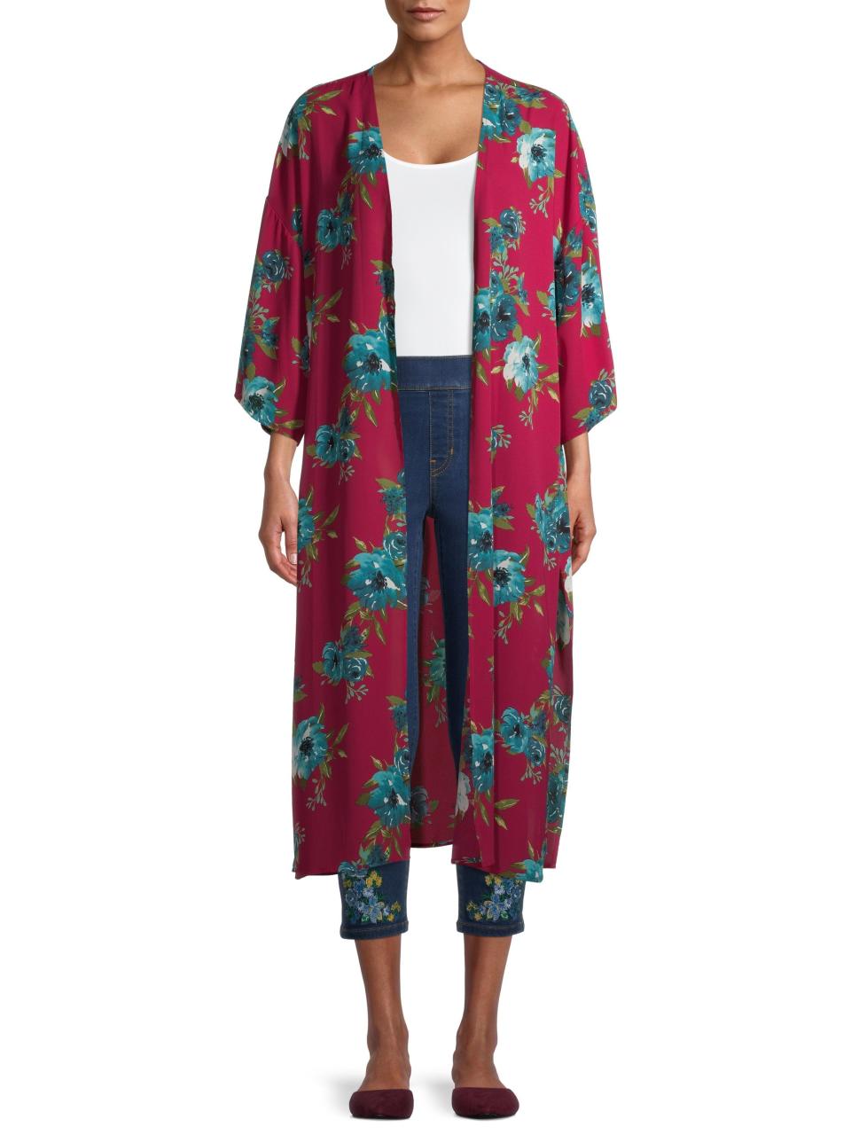 The Pioneer Woman - The Pioneer Woman Long Sleeve Kimono Duster