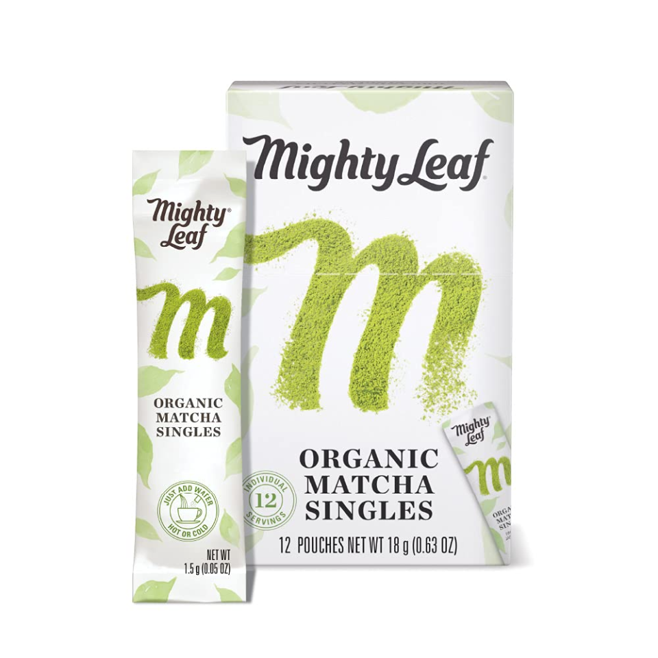 Mighty Leaf Organic Matcha Green Tea Singles, 12-Count