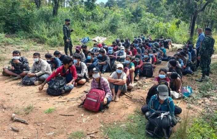 Undocumented migrants who are intercepted by the Thai authorities are immediately detained and processed for deportation (AFP/Handout)