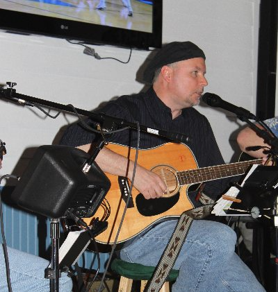 Mike Kapler, 62, performing in Lower Bucks County. He has liver disease and doctors give a year, maybe two, to live.