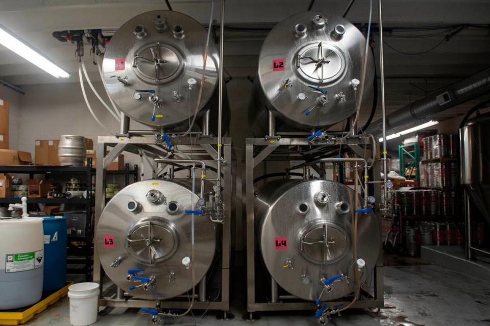 New horizontal tanks are brewing the first batch of lager beer at Fly Llama Brewing in Biloxi The new tanks will allow Fly Llama to bring back Fly Llager as a flagship beer.