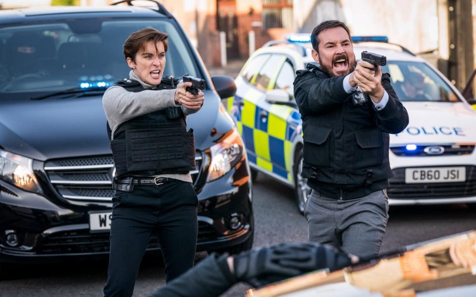 Vicky McClure and Martin Compston in the final episode of Line of Duty - BBC