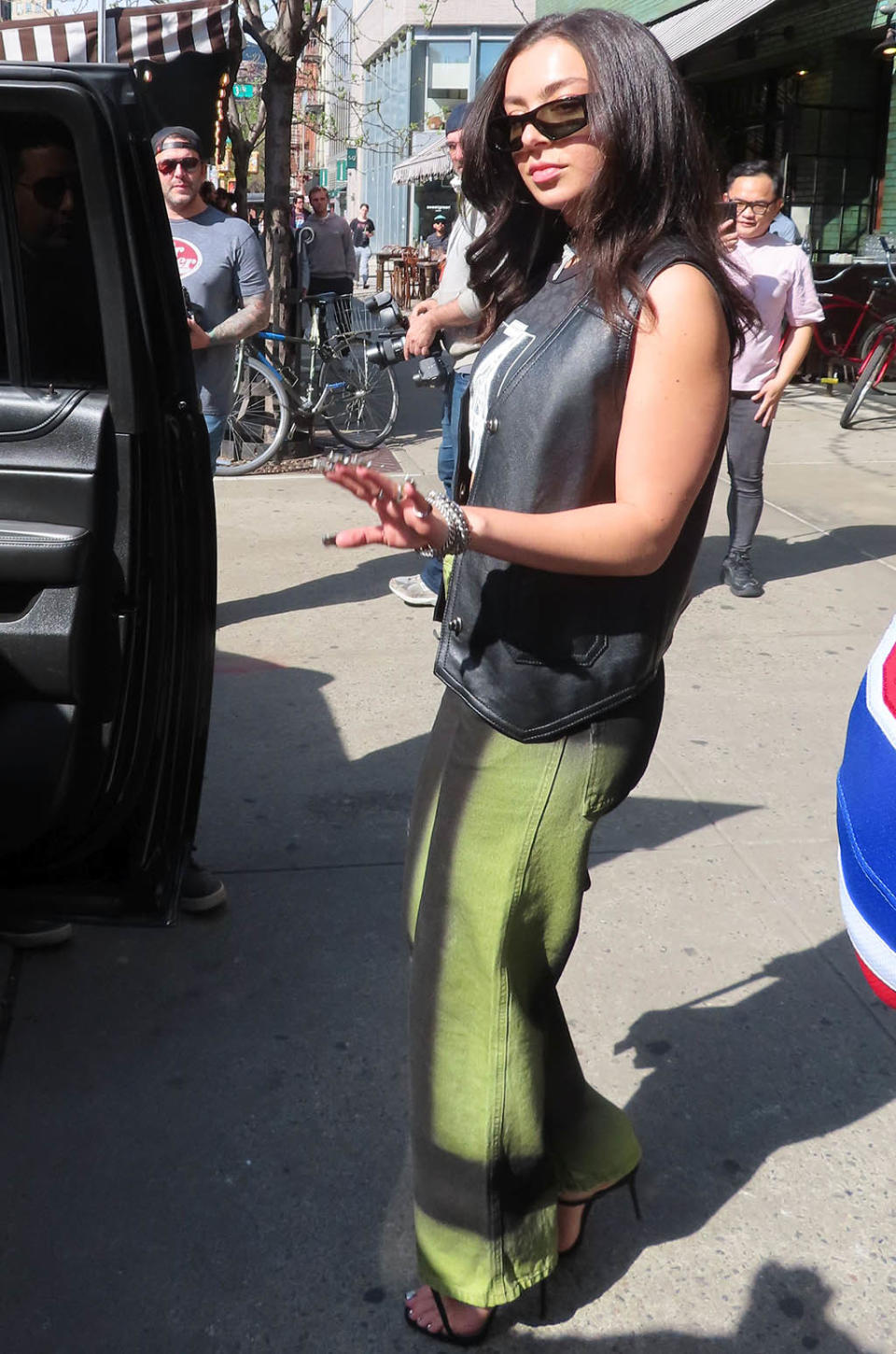 Charli XCX spotted out in New York City on April 23, 2022. - Credit: Rick Davis / SplashNews.com