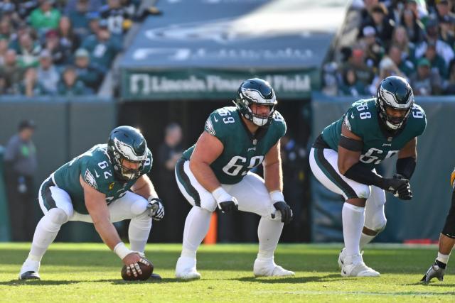 Where did the Eagles' land in PFF's 2023 NFL offensive line rankings?