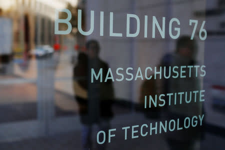 A sign identifies Building 76 at the Massachusetts Institute of Technology (MIT) is seen in Cambridge, Massachusetts, U.S., November 21, 2018. REUTERS/Brian Snyder