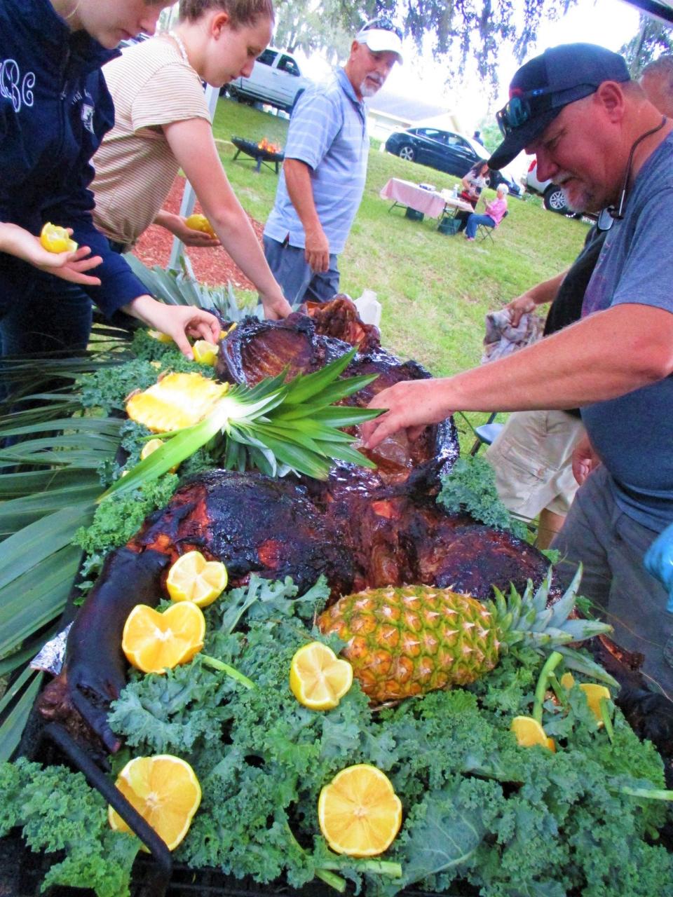 Food prepared at Beast Feast in 2019.