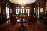 A sitting room is seen at the U.S. ambassadorial residence, where U.S. President Barack Obama, his wife and first lady Michelle Obama, their two daughters Malia and Sasha and the first lady's mother Marian Robinson are scheduled to stay during the first visit by a U.S. president to Cuba in 88 years, in Havana, March 14, 2016. REUTERS/Alexandre Meneghini