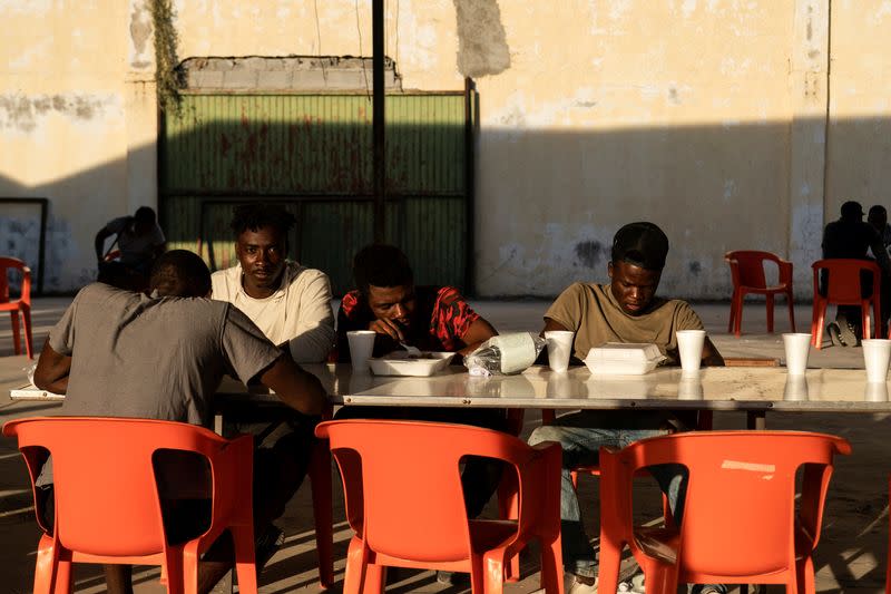 Asylum-seeking migrants in the U.S. return back to Mexican side of the border in Ciudad Acuna, Mexico