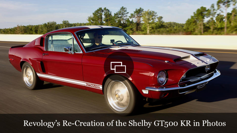 Revology's re-creation of a 1968 Shelby GT500 KR muscle car.