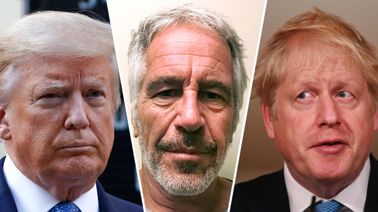 Donald Trump, the Epstein investigation and Boris Johnson were among the top five non-COVID  searches of 2020 (Getty Images) 