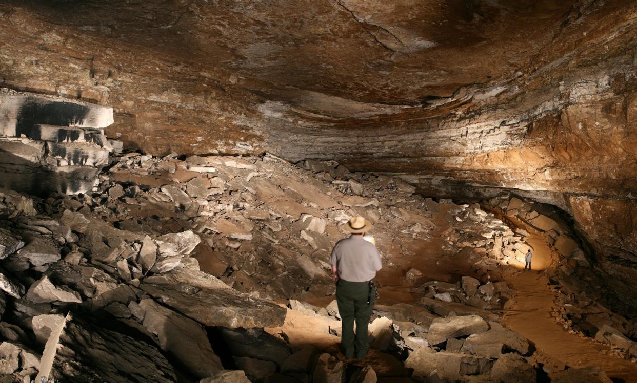 Chief City is one of the largest cave rooms at Mammoth Cave National Park.
