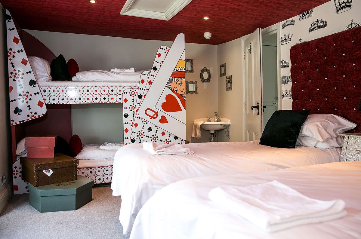 The Queen of Hearts Room, Wonderland House in Brighton, England