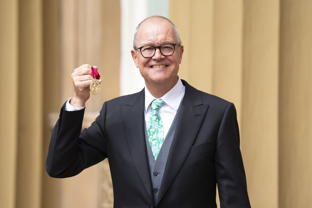 Sir Patrick Vallance after he was made a Knight Commander during an investiture ceremony at Buckingham Palace in London (Kirsty O’Connor/PA) (PA Wire)