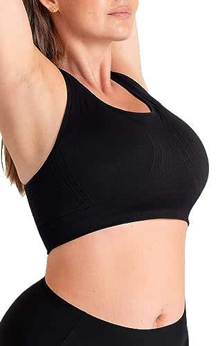 Shapermint Compression Wirefree High Support Bra for Women Small