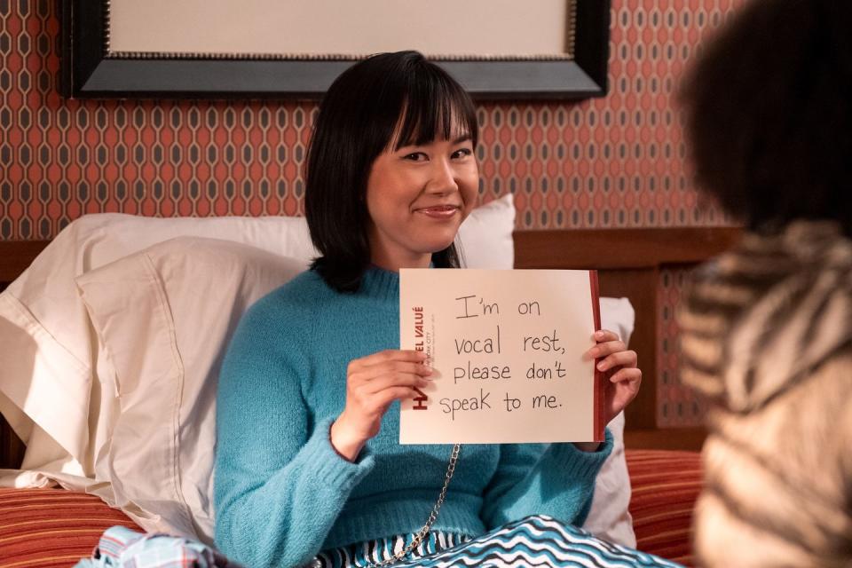 never have i ever ramona young as eleanor wong in episode 405 of never have i ever cr lara solankinetflix © 2023