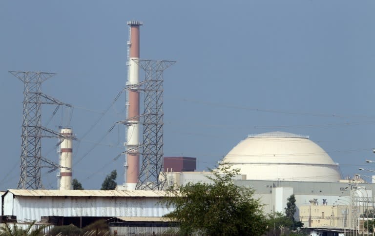 A general view shows the reactor building at the Bushehr nuclear power plant in southern Iran, 1200 kms south of Tehran, on August 20, 2010