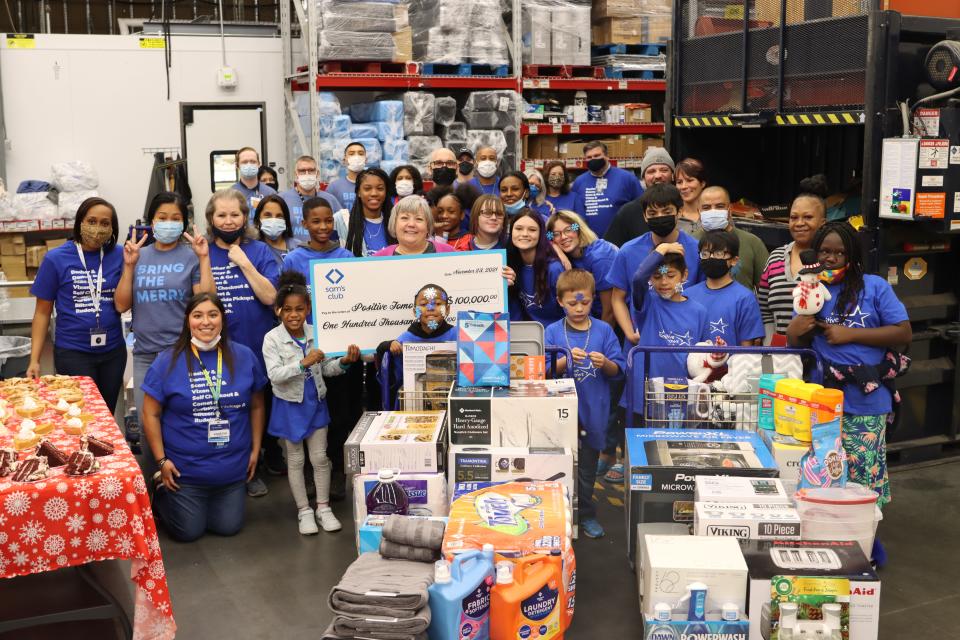 Oklahoma City's Positive Tomorrows, a school serving homeless youth and their families, was surprised by Kevin Hart, Laugh Out Loud and Sam's Club with a $100,000 donation and gifts on Nov. 23. Families, many newly transitioned out of homelessness, received household items from Sam's Club.