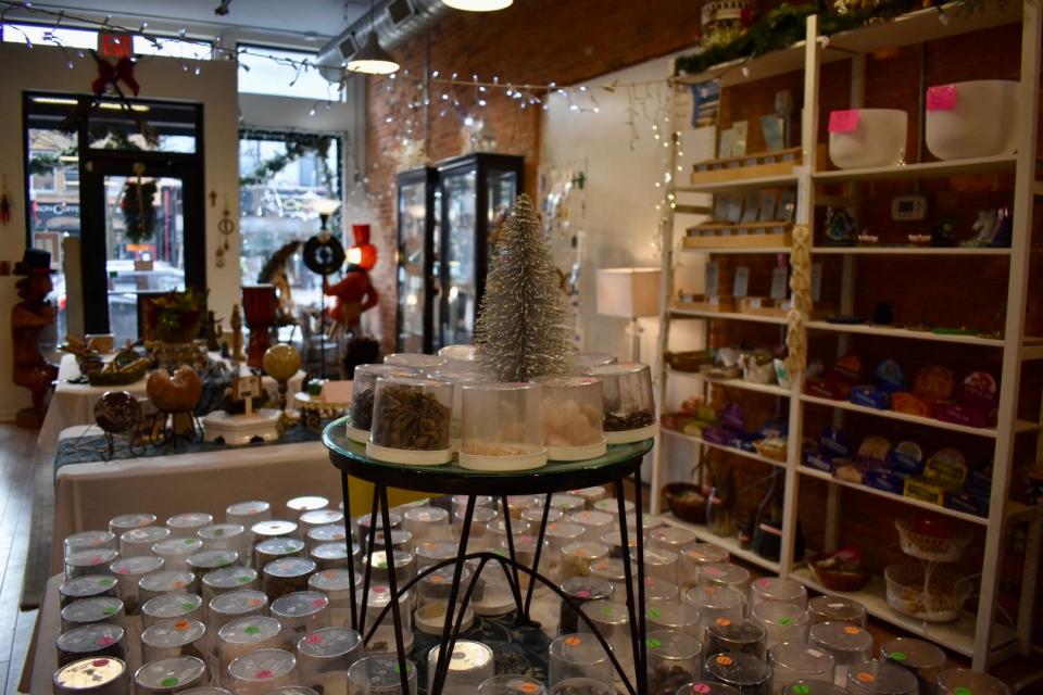 Kokopelli's Korner in Howell sells a variety of Christmas gifts like crystals.