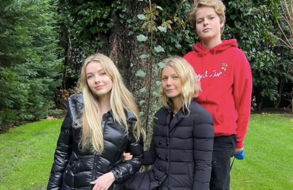 Gwyneth Paltrow's daughter Apple has left for college and son Moses is going this year credit:Bang Showbiz