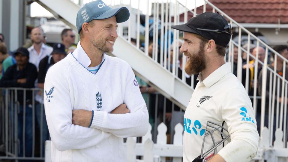 England's Joe Root and New Zealand's Kane Williamson