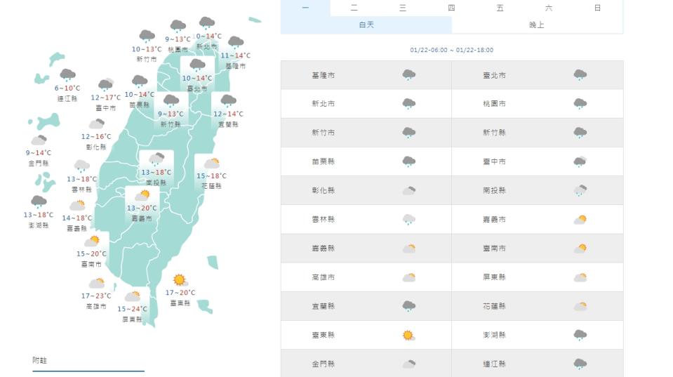 （圖取自中央氣象署網站）