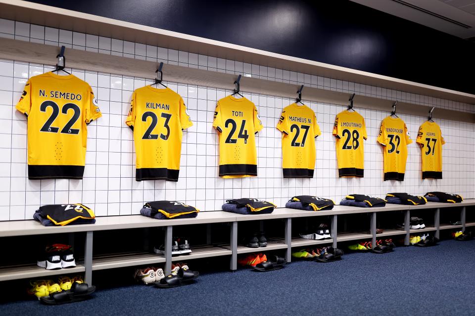 A peek inside the Wolves dressing room (Wolves via Getty Images)