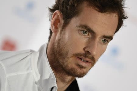 Britain Tennis - Barclays ATP World Tour Finals Preview - O2 Arena, London - 11/11/16 Great Britain's Andy Murray during a press conference Action Images via Reuters / Tony O'Brien Livepic EDITORIAL USE ONLY.