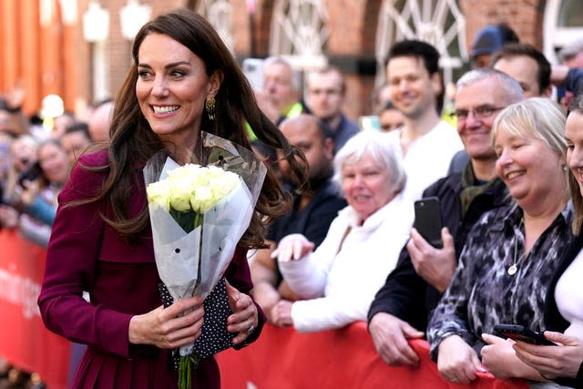 The Princess of Wales meets members of the public in Birmingham 