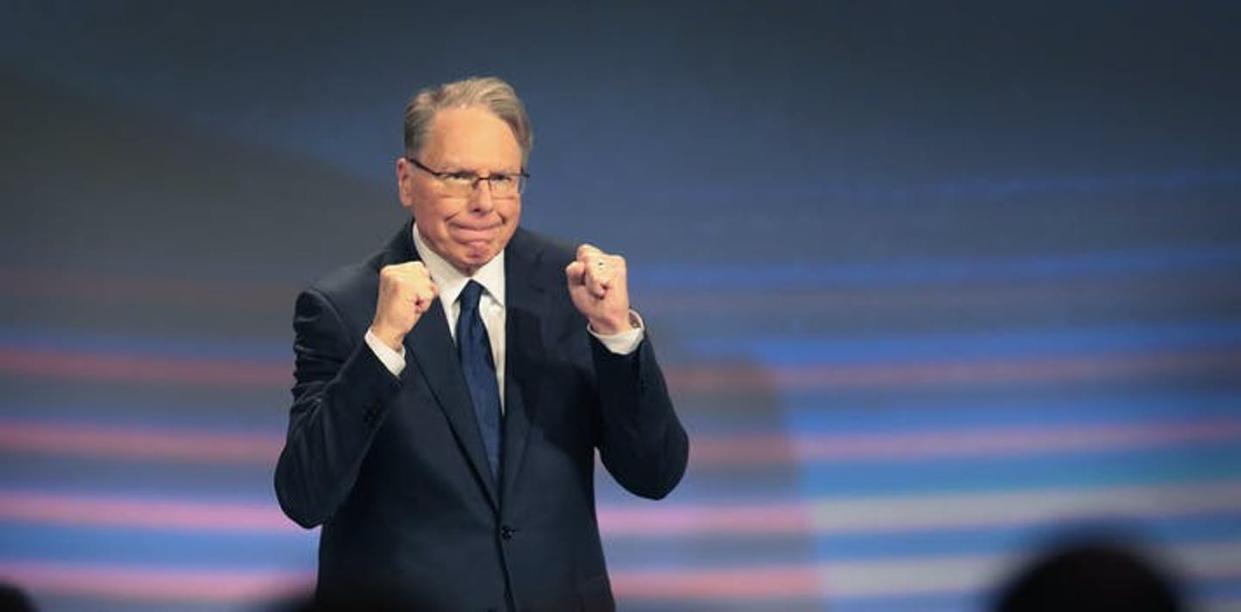 <span class="caption">The suit alleges improprieties by Wayne LaPierre and other current and former NRA officials. </span> <span class="attribution"><a class="link " href="https://www.gettyimages.com/detail/news-photo/wayne-lapierre-nra-vice-president-and-ceo-attends-the-nra-news-photo/1145468995" rel="nofollow noopener" target="_blank" data-ylk="slk:Scott Olson/Getty Images;elm:context_link;itc:0;sec:content-canvas">Scott Olson/Getty Images</a></span>