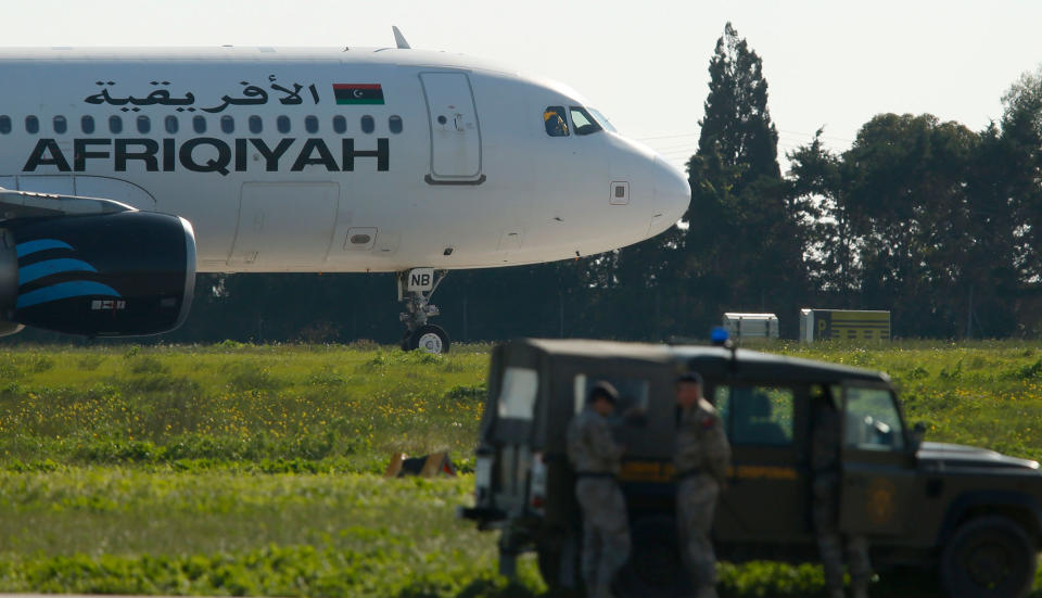 Hijacked Libyan plane diverted to Malta