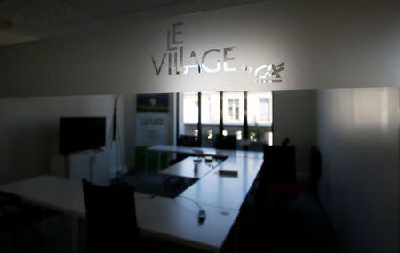 A view shows a working space at Le Village by CA, a value-creating start-up incubator of banking group Credit Agricole, in Paris, France, July 7, 2017. REUTERS/Gonzalo Fuentes