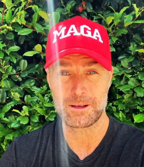 Pete wore a 'MAGA' cap in a recent Instagram video. Photo: Instagram/chefpeteevans.