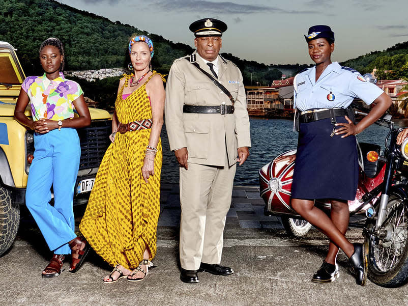 Death in Paradise s13,04-02-2024,Series,DI Neville Parker (RALF LITTLE), Naomi Thomas (SHANTOL JACKSON), Catherine Bordey (Ã‰LIZABETH BOURGINE), Selwyn Patterson (DON WARRINGTON),  Darlene (GINNY HOLDER), Marlon Pryce (TAHJ MILES) ,Strictly Embargoed until 00:00:01 on Tuesday 30th Jan 2024,Red Planet Pictures,Denis Guyenon