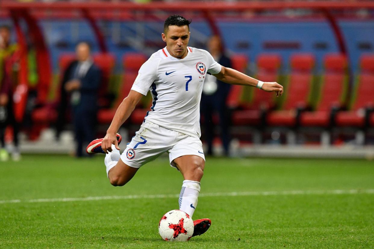 Back in action: Sanchez last played for Chile in this summer's Confederations Cup: AFP/Getty Images