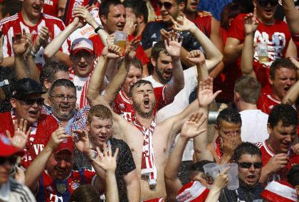 The rabid fan support adds to the Bundesliga's entertainment value. (Reuters)